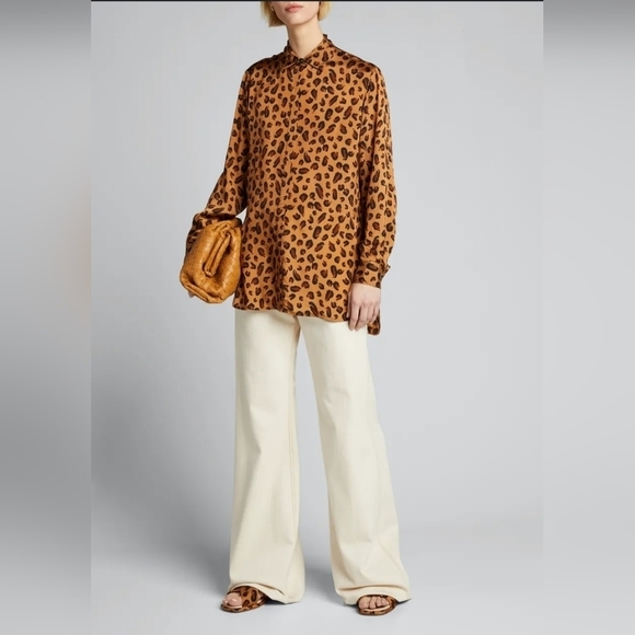 Rosetta Getty Animal Print Relaxed Shirt - Picture 1 of 13